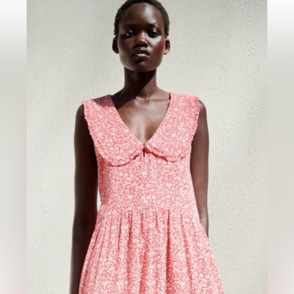 Zara Dresses & Skirts - Zara oversized Peter pan collar dress